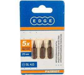 Бита (3 шт; SL4 мм; 25 мм) EDGE by PATRIOT 818010003 