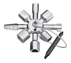 Ключ для электрошкафов с битой и переходником Knipex KN-001101 