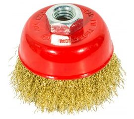 Щетка-крацовка чашечная (125 мм, латунированная проволока) для УШМ GROSSMEISTER 021038003 