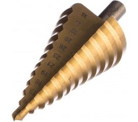 Сверло по металлу ступенчатое 6-38 мм для отверстий 6,9,13,16,19,21, 23,26,29, 32,35, 38 мм Hardax 35-5-035 
