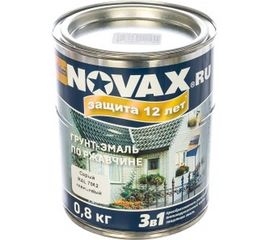 Грунт-эмаль Goodhim 3в1 novax серый RAL 7042, глянцевая, 0,8 кг/0,8 л 11455 