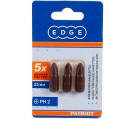Бита (3 шт; PH2; 25 мм) EDGE by PATRIOT 818010009 
