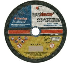 Круг отрезной по металлу и нержавеющей стали (125х1.8х22 мм; A 40 S BF 80; 14А БУ) Luga-Abrasiv D11001252218000 