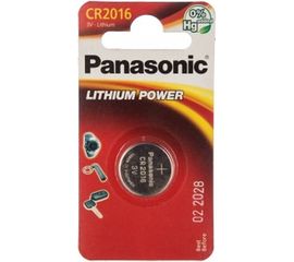Дисковая литиевая батарейка CR2016 3В бл/1 Panasonic 5019068085114 