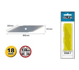 Лезвия для ножа CK-1 (18х35х98х1 мм; 2 шт.) OLFA OL-CKB-1 