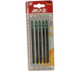 Пилки T101B удлиненные (132х110х2.5 мм; 5 шт.) по древесине, ДСП, фанере, пластмассе MPS 3101-L 