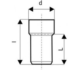 Переход на металлическую трубу Ostendorf 50/40 мм 112910 