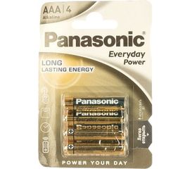 Щелочная батарейка LR03 AAA Everyday Power Standard 1.5В бл/4 Panasonic 5410853024767 