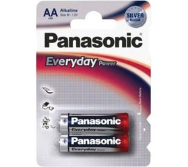 Щелочная батарейка LR6 AA Everyday Power Standard 1.5В бл/2 Panasonic 5410853024705 