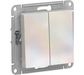 Механизм выключателя Schneider Electric 2-кл. ATLAS DESIGN сх.5 10АХ жемчуг ATN000451 1240289 