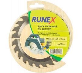 Диск пильный по дереву (130х16 мм; Z24) Runex 551001 