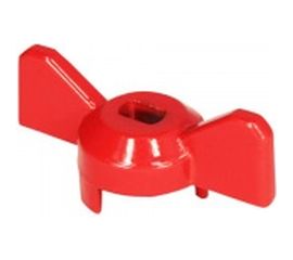 Усиленная ручка-бабочка MasterPlast для крана КРАСНАЯ, 1/2"-3/4", MP-У ИС.131176 