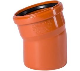 Отвод Ostendorf наружной канализации 110 мм, 15 градусов 220200 