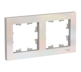 Рамка Schneider Electric 2-м ATLAS DESIGN универсальная, жемчуг ATN000402 1240264 