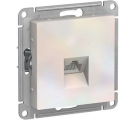 Механизм компьютерной розетки Schneider Electric ATLAS DESIGN RJ45 жемчуг ATN000483 1240297 