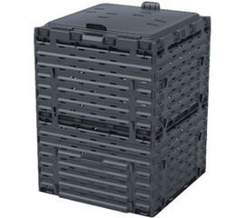 Компостер с крышкой Piteco 300 л, чёрный K1130 