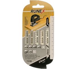 Пилки 100x75 мм, чистый распил, обратный зуб, Т101BR, 5 шт. Runex 555114 