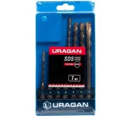 Набор буров 7 шт. по бетону (5-12 мм; SDS-plus) URAGAN 901-25554-H7 