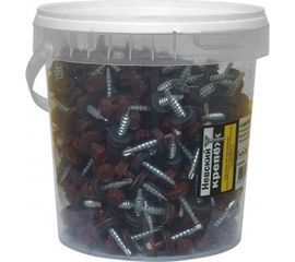 Саморез КР Невский Крепеж св. 4,8х28 RAL-3011 тёмно-красный 300 шт. 802649 