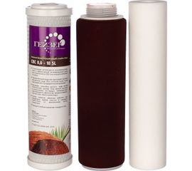 Комплект картриджей №1 к фильтрам для воды Гейзер 3 «Люкс» (для жесткой воды) Гейзер 50001 