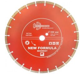 Диск алмазный отрезной Сегментный New Formula (350х25.4 мм) TRIO-DIAMOND S209 