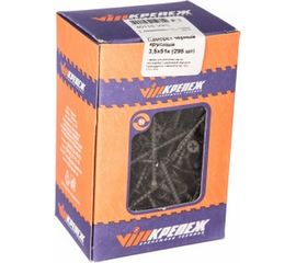 Саморез по дереву VIPКрепеж черный 3,5х51 к 295 шт 40116 VIPL 