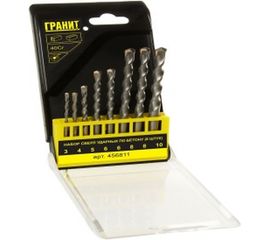 Набор сверл ударных по бетону (8 штук; 3-10 мм) ГРАНИТ 456811 