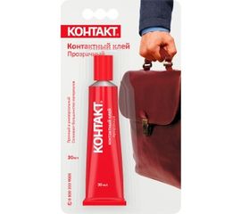 Контактный клей Контакт прозрачный, 30 мл 12061 