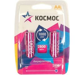 Перезаряжаемые аккумуляторные батареи КОСМОС KOCR6NIMH2800MAH2BL 