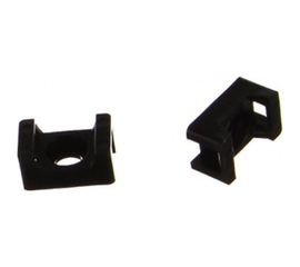 Монтажная площадка под винт FORTISFLEX ПМО 15х10 мм, черная, 100шт 62452 