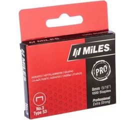 Скобы Miles тип 53 N3-8mm 