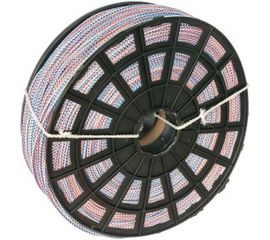 Вязаный полипропиленовый шнур, белый/цветной, катушка, 4мм х 500м Эбис 00099 