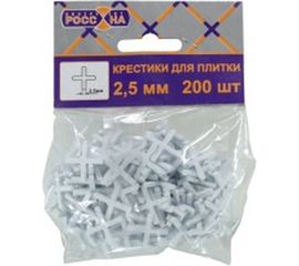 Крестики для кафельной плитки (200 шт; 2.5 мм) РОССНА Р860793 