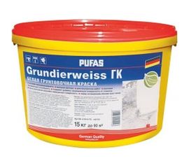 Грунтовка под обои ПУФАС ГК белая, мороз., 15 кг тов-140920 