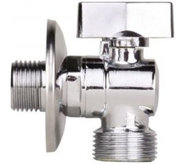 Шаровый угловой кран для подключения стационарных приборов MPF с отражателем 1/2 х1/2 н ИС.080360 
