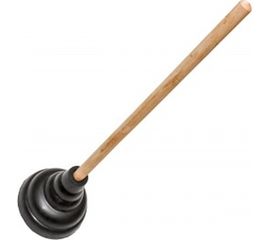 Вантуз для удаления засоров, чаша 14,6 см., деревянная ручка 53 см КРОКОЧИСТ Классик 51240-1 