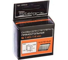 Cкоба каленая для мебельного степлера (1000 шт; 14x1.2 мм; Тип 140) Stelgrit 655010 
