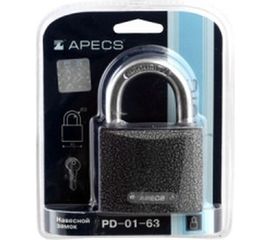 Навесной замок Apecs PD-01-63-Blister 12587 