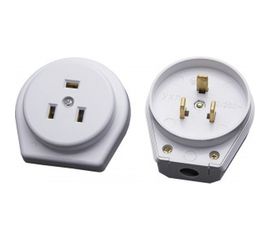 Вилка с розеткой STEKKER разборные скрытой установки с заземл для плит 250В 32А PPG32-50-20 39016 