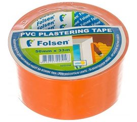 Cтроительная лента PVC Folsen оранжевая, 50мм x 33м 0253350 