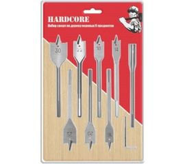 Набор сверл по дереву перовых (9 шт; 14-30x152 мм) Hardcore 160009 