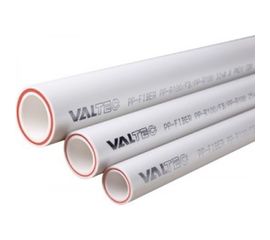 Труба VALTEC PP-FIBER PN 20, 25 MM (белый) VTp.700.FB20.25 