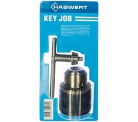 Патрон сверлильный Key Job с ключом (1.5-13 мм; 1/2-20UNF) HAGWERT 502008 