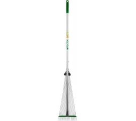 Веерные грабли с алюминиевым черенком РОСТОК РВ-15 регулируемые, длина 1180 мм 39640 