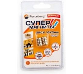 Неодимовый магнит диск 10х3 мм с зенковкой 3.5/7 Forceberg 9-1301005-010 