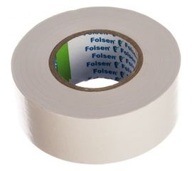 Изоляционная лента FOLSEN 25мм x 20м, белая 012605 
