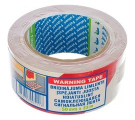 Клейкая сигнальная лента Folsen 50ммx33м красно-белая PVC 0673350 
