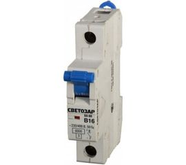 Автоматический выключатель СВЕТОЗАР 1п, 6A,"B", 6кА, 230/400В SV-49051-06-B 