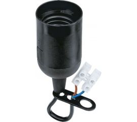 Электрический патрон NAVIGATOR NLH-P-F-BL-E27-TB подвесной, со шнуром термопластик черный 71288 397203 