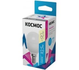 Светодиодная лампа Космос BASIC GL45 10.5W 220V E14 3000K LkeLED10.5wGL45E1430 